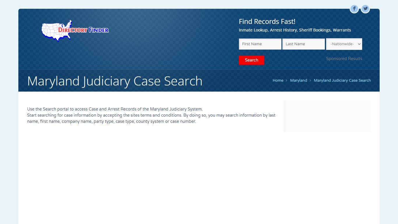 Maryland Judiciary Case Search | People Lookup - USDirectoryFinder